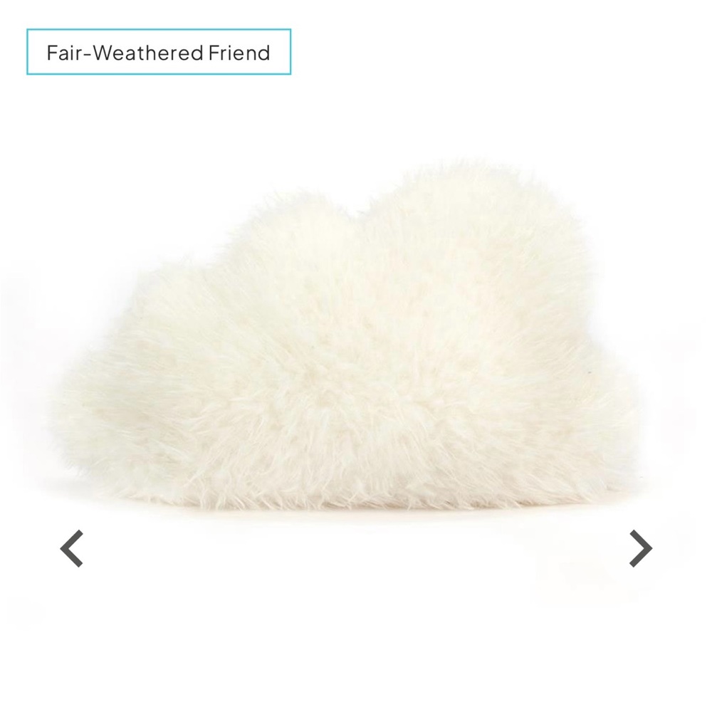 Authentic NWT Jellycat Amuseable Cloud WHITE medium Plush ONE Cute Retired Rare - Picture 8 of 8